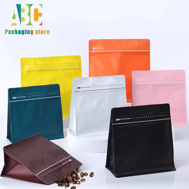 

Eight Sided Sealed Standing Zipper Bag, Printed Logo with Valve Suitable for Packaging Coffee,Tea,Dried Fruit Pouch