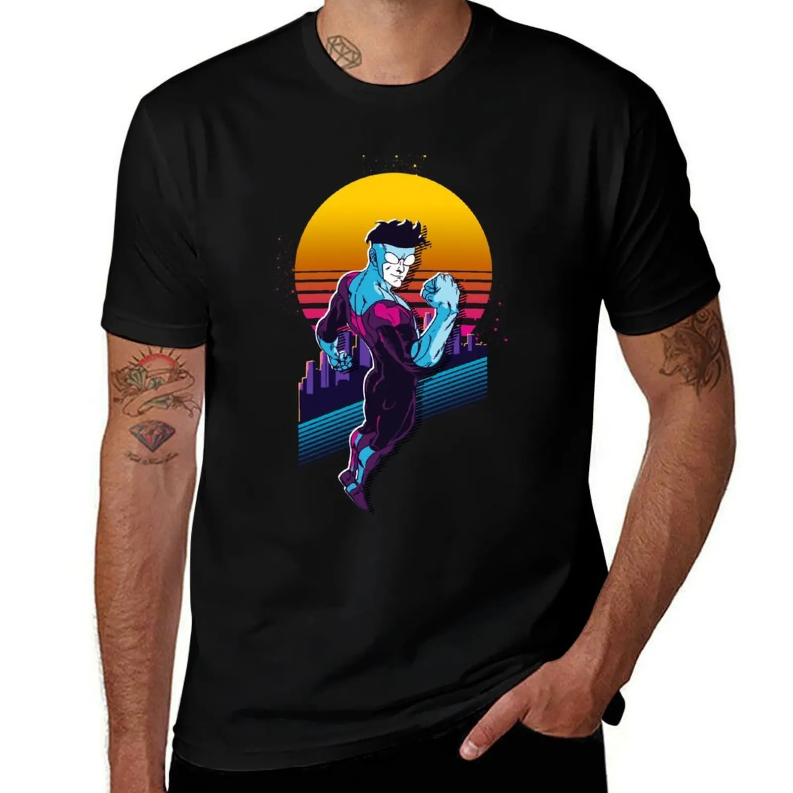 

Invincible *80s Retro* T-Shirt anime t shirts for man t shirt man cotton T-Shirt
