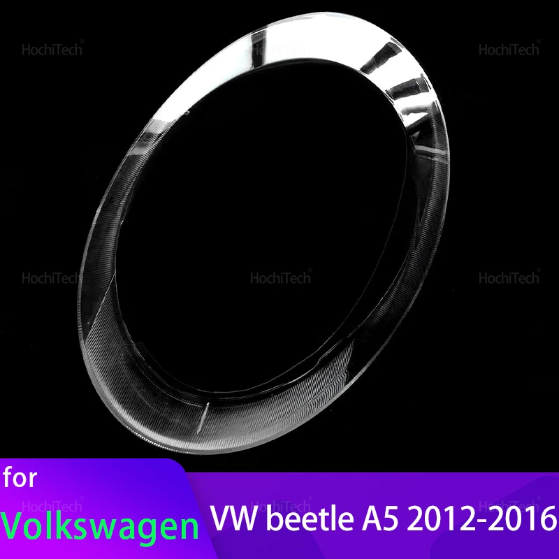 Cubierta de Faro Delantero para Volkswagen VW Beetle A5 2012-2016, Carcasa Transparente, Lente de Faro Delantero, Cubierta de Vidrio