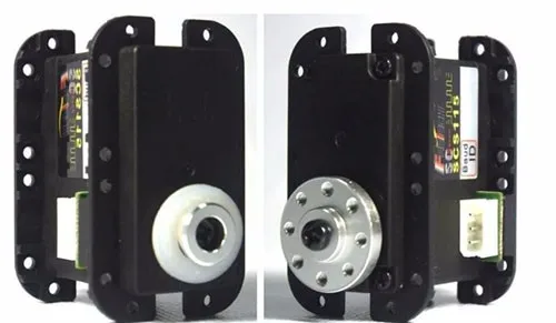 FEETECH SCS115 Servo robot in metallo AX-18A con rotazione di 300 gradi Coppia di 15 kg Include batterie Rotazione di 300 gradi Coppia di 15 kg