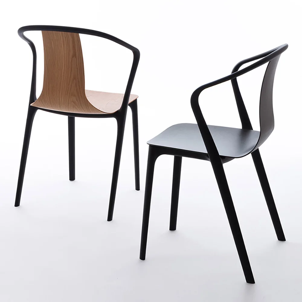 

Plastic Armchair Creative Simple Dining Chair Cafe Back Chair