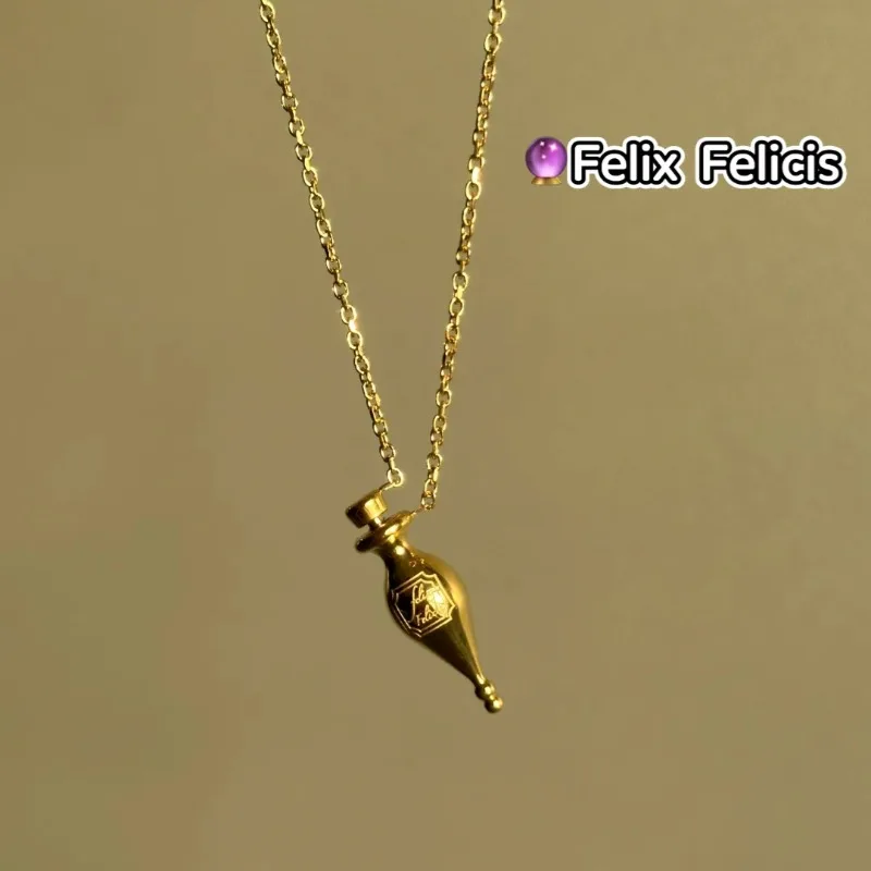Fu Ling Agent Lucky Magic Potion Necklace Fashion Personality Exquisite Simple Versatile Girlfriend Girlfriend Gift Light Luxury