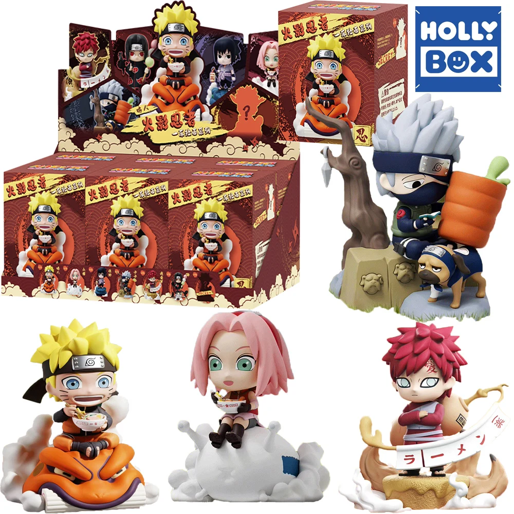 

HOLLY BOX Original Naruto Shippuden Blind Box Classic Anime Figures Creative Exquisite Realistic Model Toys Ornaments Fans Gifts