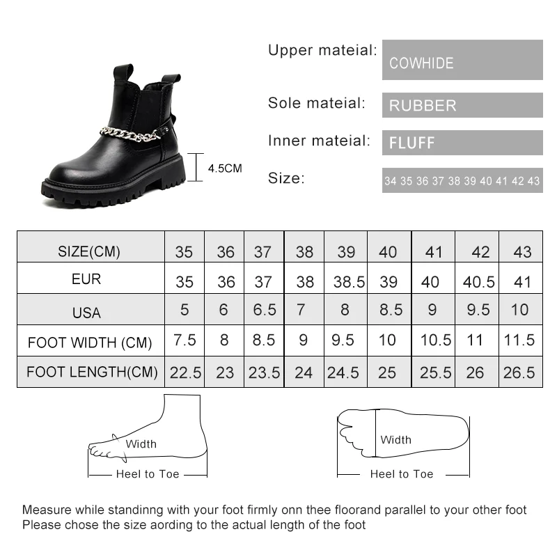 AIYUQI Boots Women Winter Genuine Leather Large Size 41 42 Fur Women Ankle Boots Fashion British Style Women Chelsea  boots