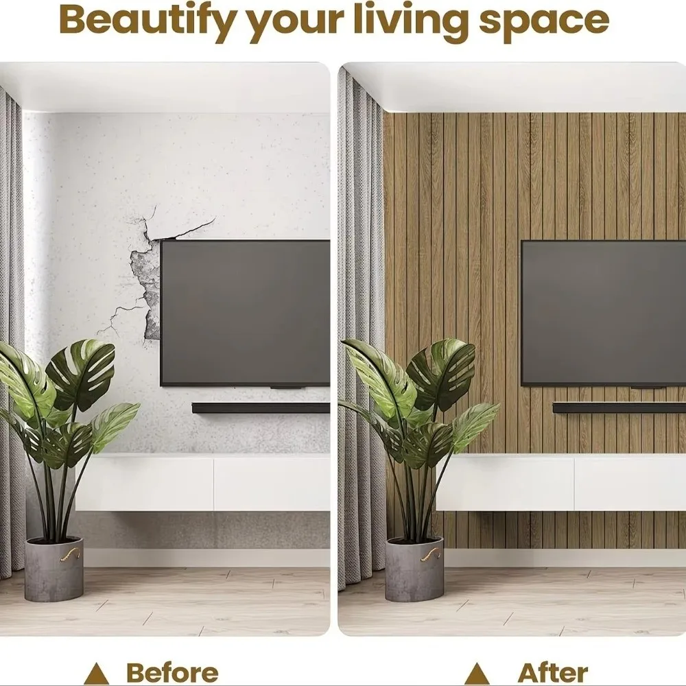 10pcs 30x30cm Wood Grain Wallpaper Self-Adhesive Thick Padding Foam Wall Stickers Removable Waterproof Wall Decoration Stickers