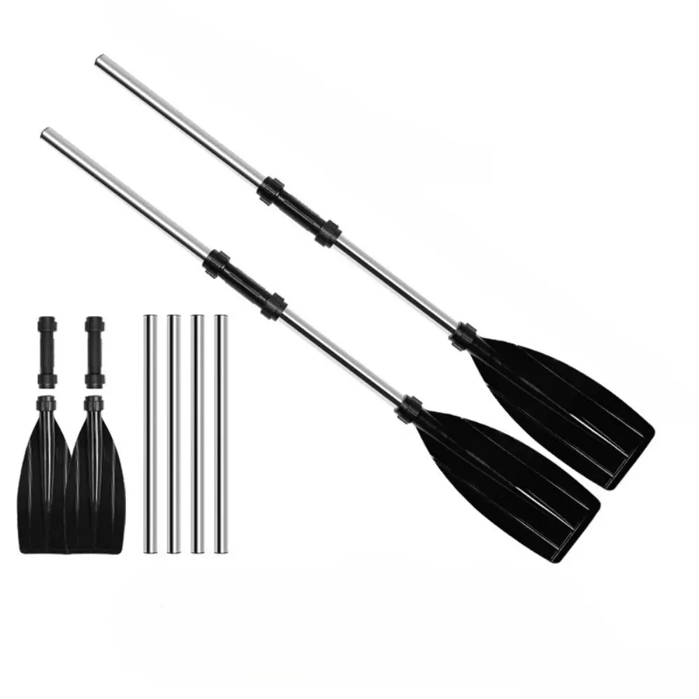 สะดวกอลูมิเนียมอัลลอยด์ Kayak Paddles Anti-Twist Design Thicken เรือ Oars ที่ถอดออกได้น้ําหนักเบาตกปลาเรือ Pulp กลางแจ้ง