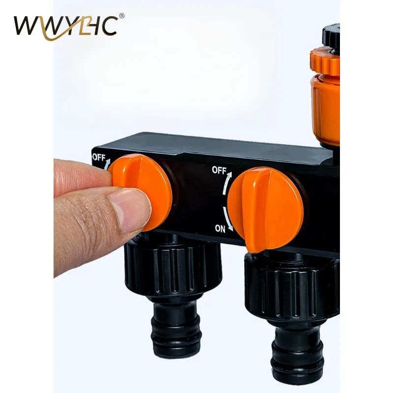 

Разветвитель потока воды с клапаном-переключателем, соединитель для садового крана, тип ниппель, соединитель для водопроводных труб, подходит для большинства садовых кранов