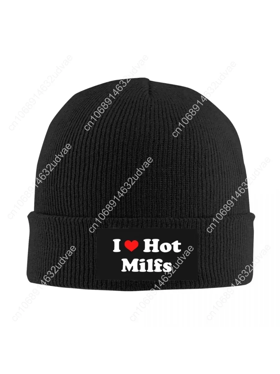 

Milf Man I Love Fishing Hat Autumn Winter Beanies Street Cap Female Male Knitted Hat
