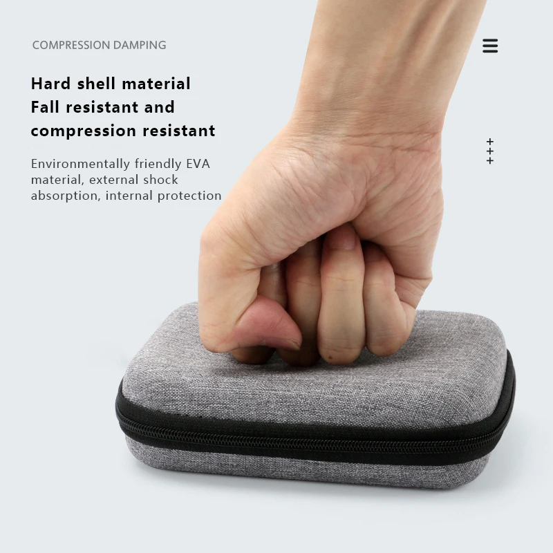 Mini Portable EVA Storage Bag Pouch Carrying Bag Zipper Earphone Case For Airpod Earphone/Phone/Charging Cable Accessories