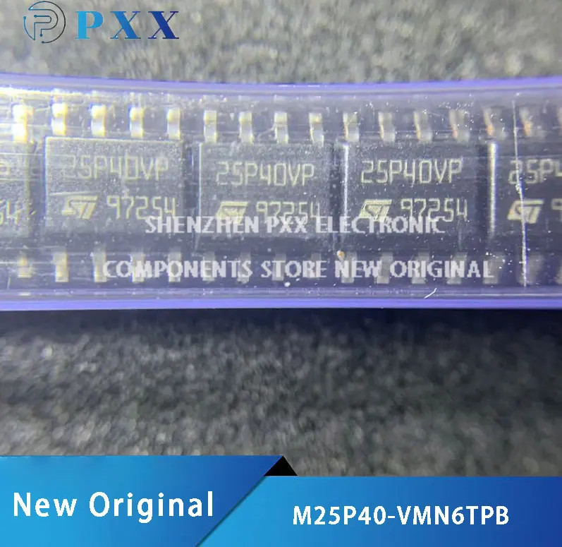 M25P40-VMN6TPB SO-8 4 Mbit, low voltage, Serial Serial Flash Memory with 75 MHz SPI bus interface M25P40