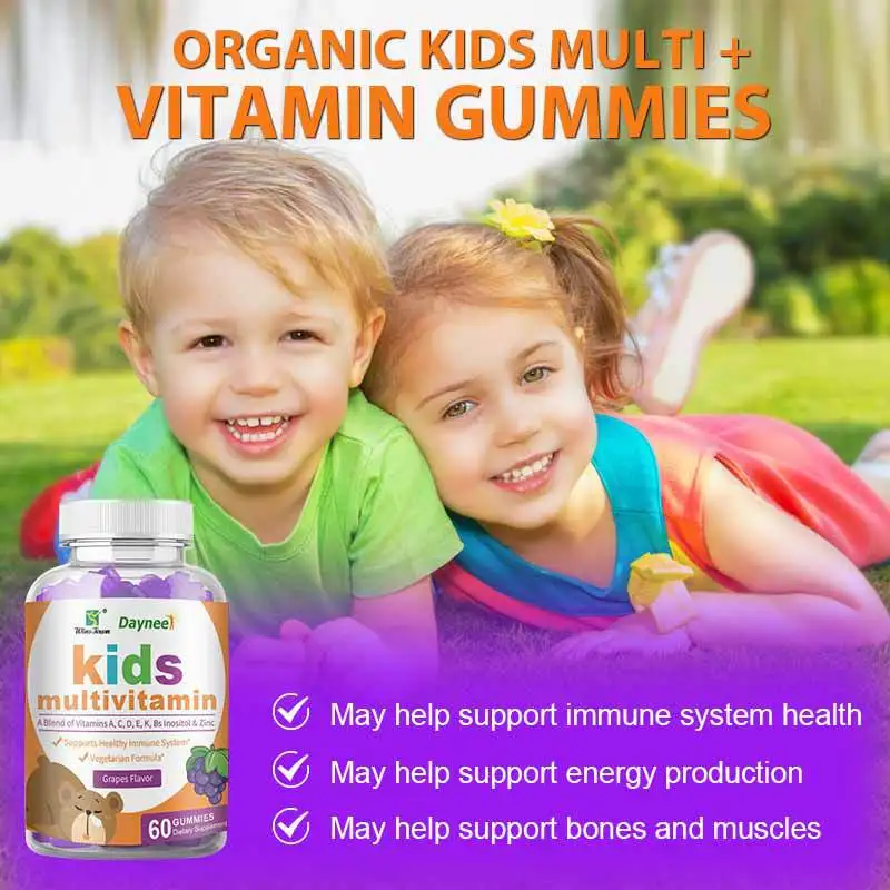 1 bottle of children's multivitamin gummies to supplement nutrition and promote healthy development