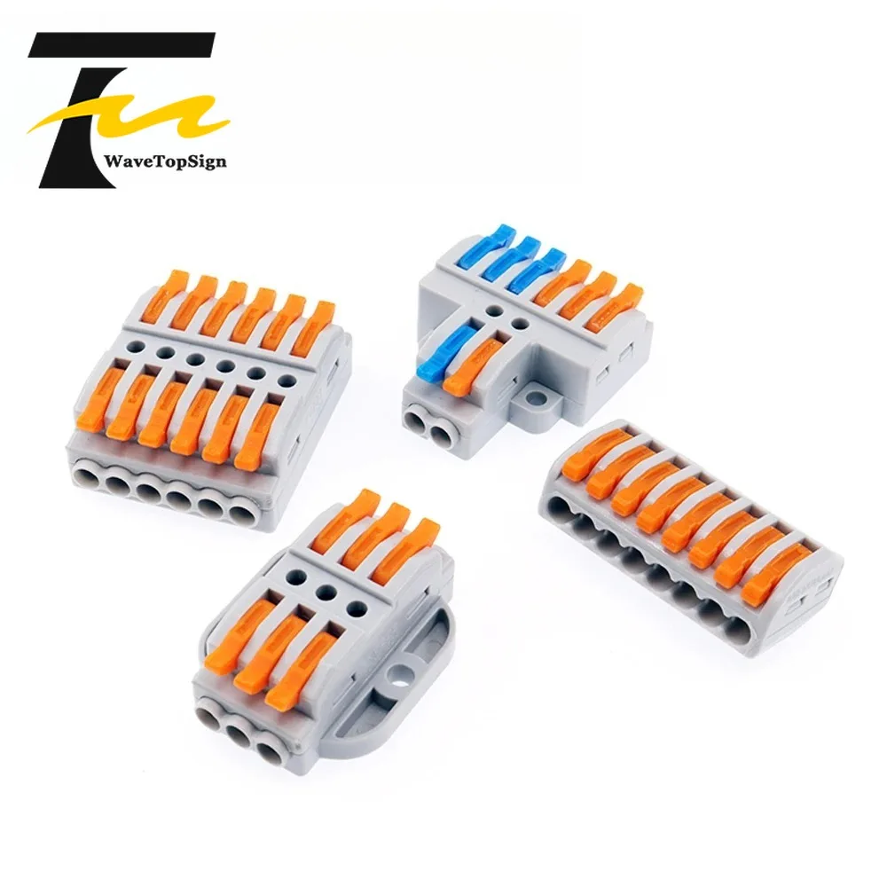 wavetopsign Terminal Connector Wire Quick Connector Press Adapter Butt 2p 4p 5p