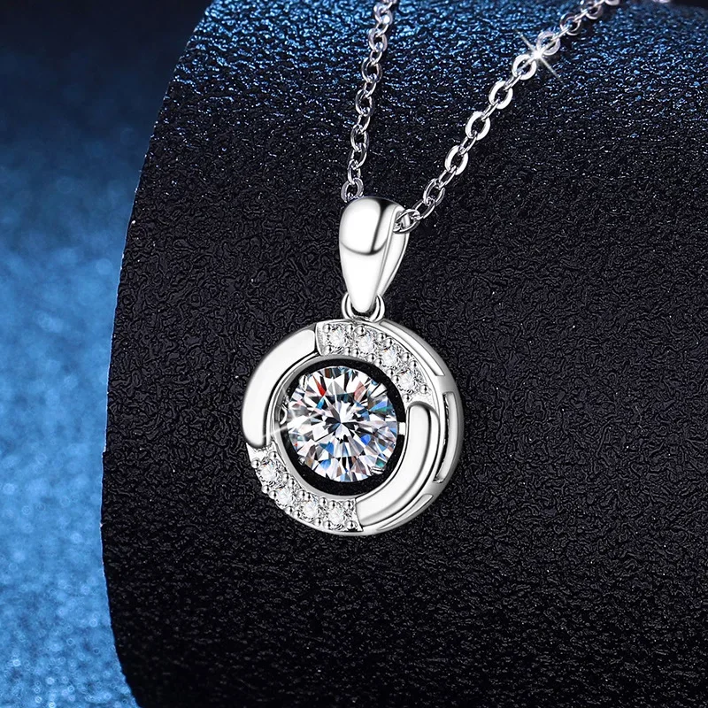 

100% 925 Sterling Silver Pave AAA Zircconia Double-layer Water Drop Squares Pendant Necklaces For Women Fine Jewelry