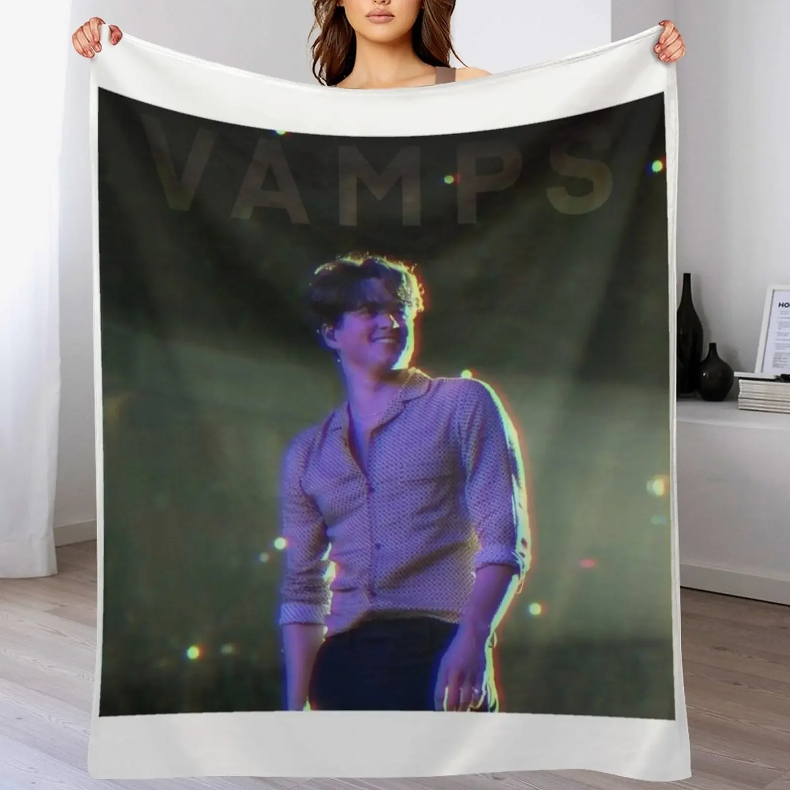 

The Vamps Throw Blanket Travel Size Cozy Blanket for Plane Train