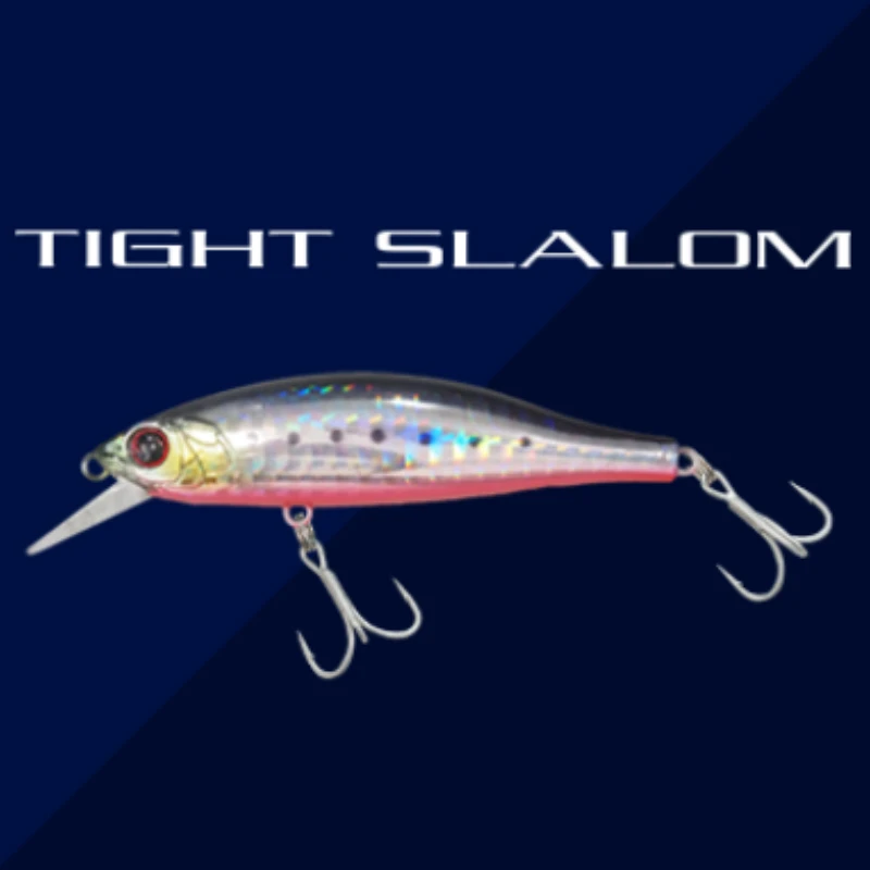 Maria Tihgt Slalom Mino Luya Bait Fishing Gear, Bass False Bait, Sea Fishing, Freshwater Three Hooks, 1 Pack