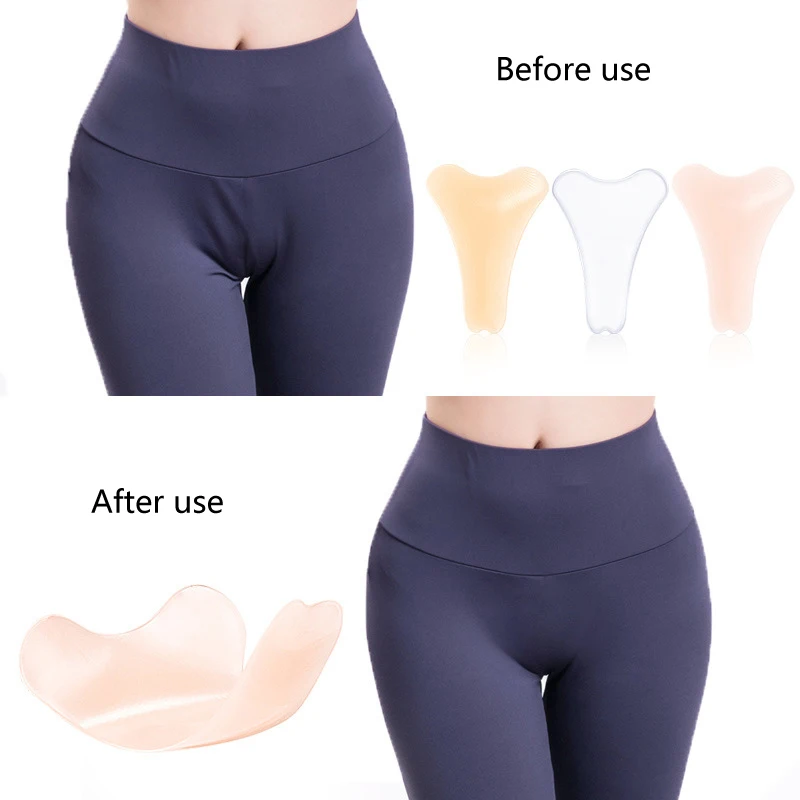 Silicone Pad Private Part Invisible Reusable Traceless Adhesive Silicone for Women Leggings Swimwear Waterproof Private Patch - Image 2