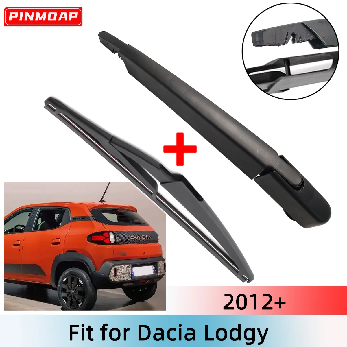 1/2PCS Heckscheibenwischerblatt Wischerarm Kit für Dacia LODGY 2012+ Windschutzscheibe Windschutzscheibe Heckscheibe