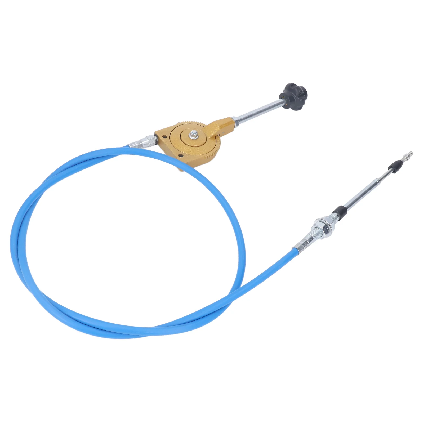 2m Throttle Cable PU Stainless Steel Weather Resistant Manual Accelerator Cable for Excavator Mixer Accelerator Cable