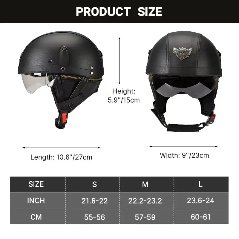 Cycling Helmet Motorcycle ECE DOT Certification Moto Helmet Half Face Men Women Baseball Cap ABS Material Capacete De Moto