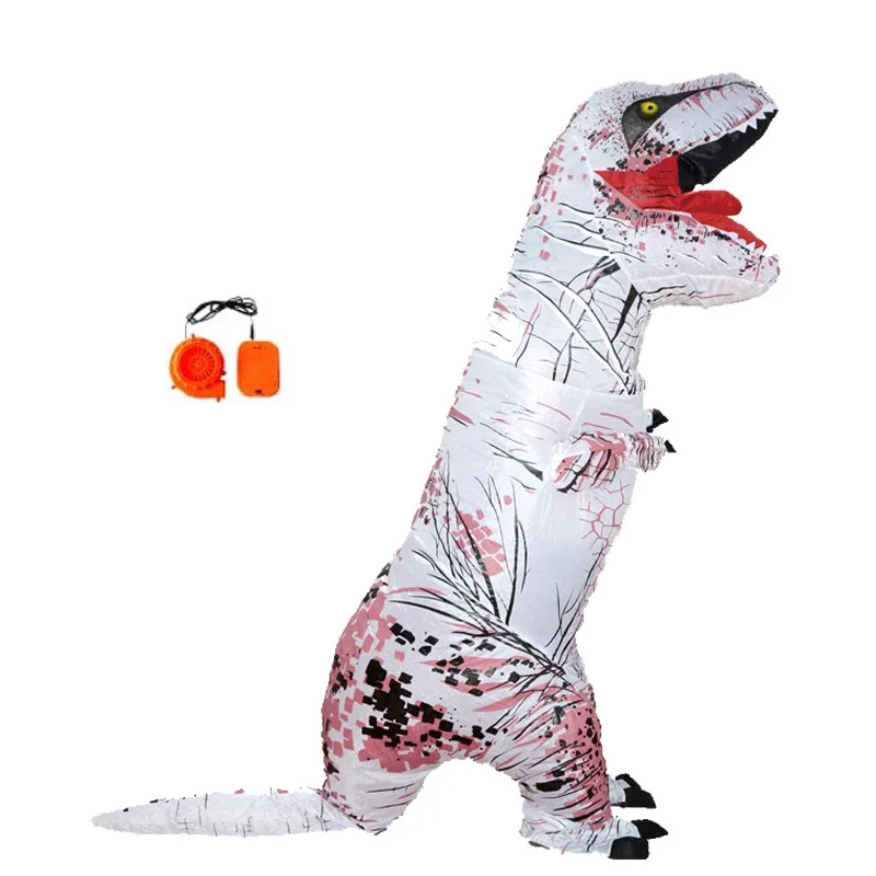 Purim Carnival Adult Inflatable Dinosaur Costume T REX Dino Cosplay Party Costumes for Men Women Halloween Fancy Dress Suit