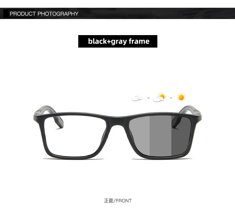 Neue Photochrome Lesebrille Für Männer Und Frauen Anti-blau Licht Objektiv Optische Gläser Marke Designer Brillen – Detail 6