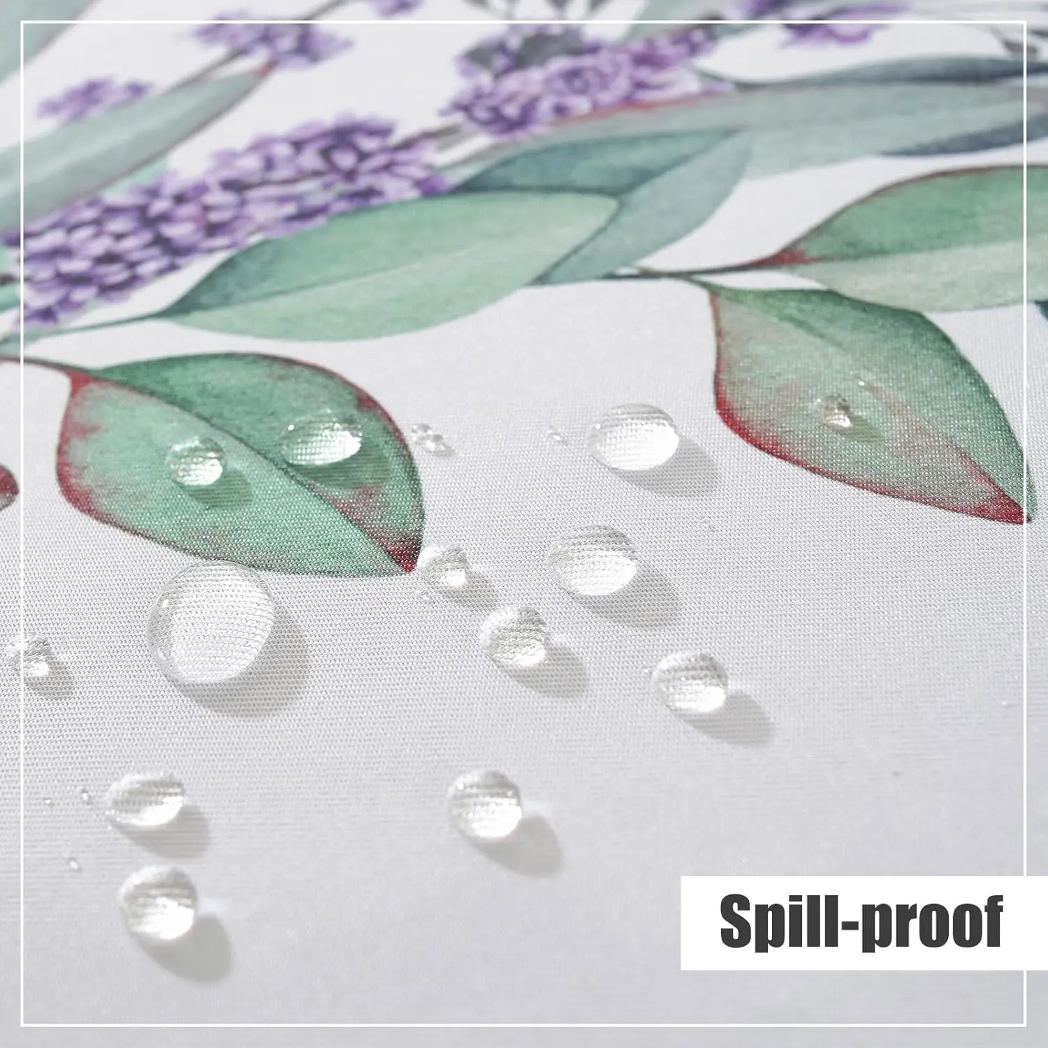 Spring Lavender Floral Waterproof Tablecloth Wedding Party Decorations Washable Rectangle Table Cloth Kitchen Dining Table Decor