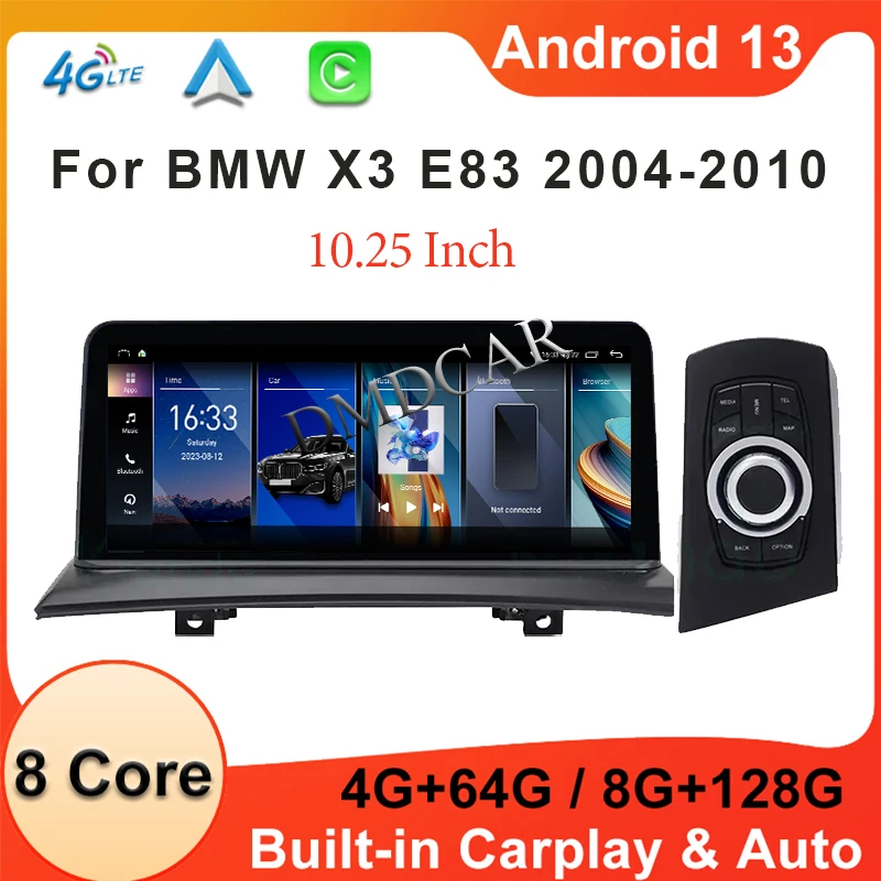 

Android13 MTK7862 12.5" 10.25" 128G GPS Navigation For Bmw X3 E83 2004 - 2010 Carplay Multimedia Video Player Blue-tooth 4G