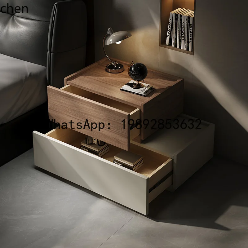 

BF Solid Wood Bedside Table Bedroom Bedside Cabinet Storage Side Cabinet