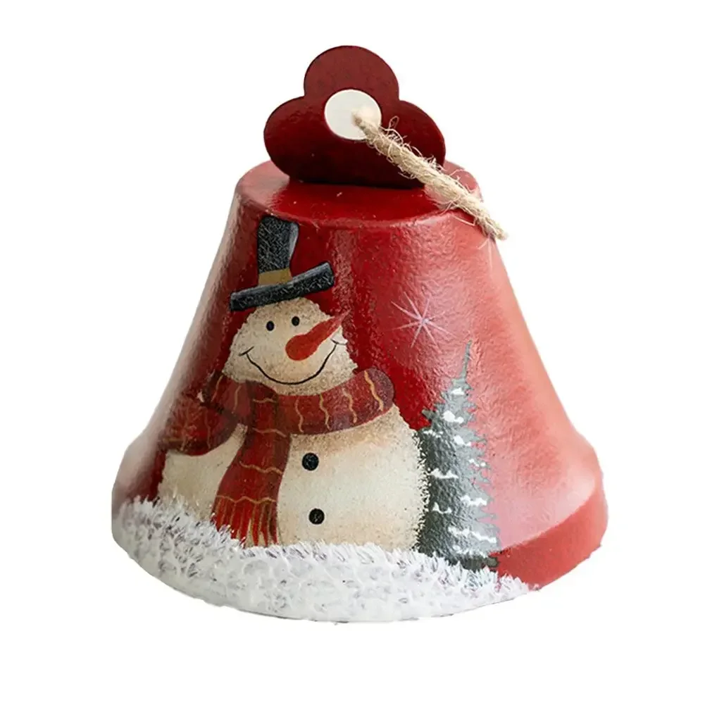 Campane di natale ciondolo in ferro ornamenti dipinti in ferro Vintage decorazione della casa decorazione dell\'albero di natale Jingle in metallo