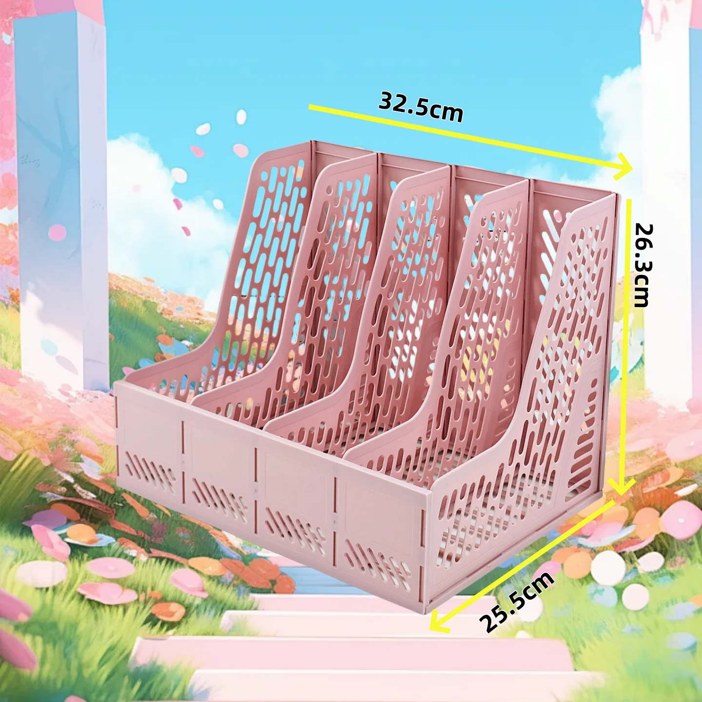 Bookshelf File Frame Bookshelf Desktop Bookshelf A4 Folder Storage Box Bookend File Rack Desk Information Storage Rack