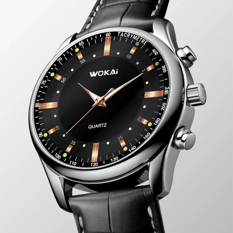 Fashion Male Clock Mens Casual Wristwatch Elegant Blue Quartz Leather Strap Watches Clock Gift Masculino Relogio Reloj Hombre