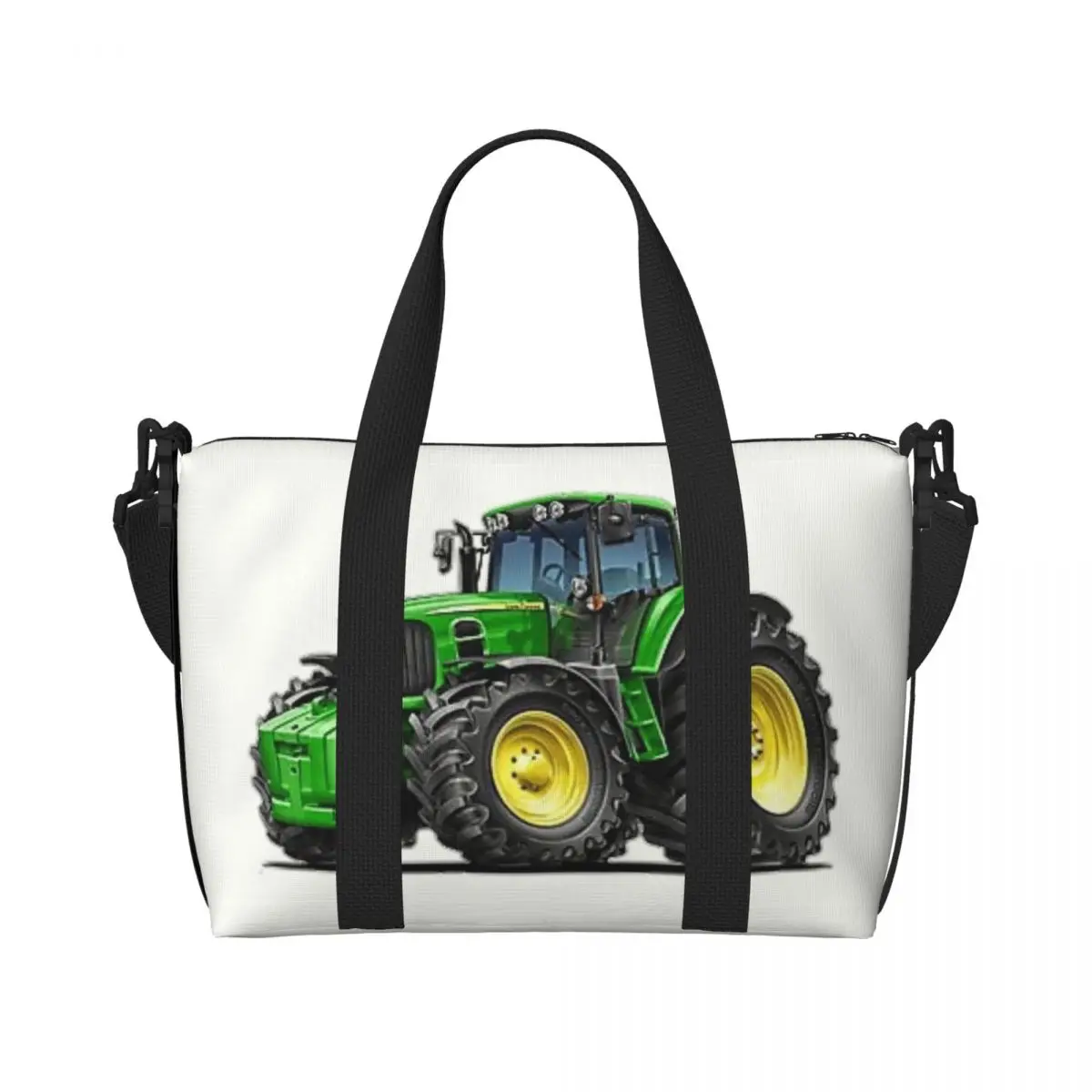 

Custom Tractor Beach Tote Bag Women Large Compartment Beach Gym Travel Bags