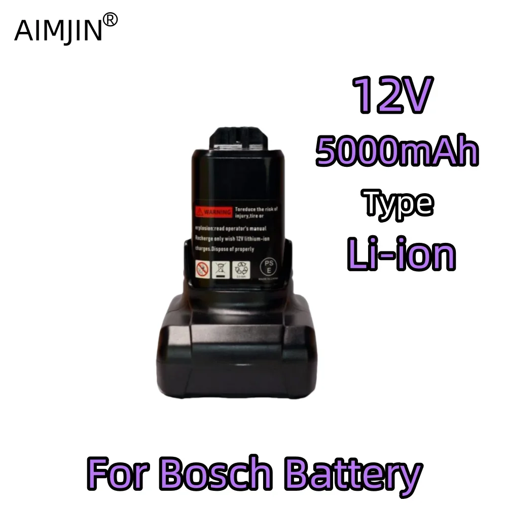 

12V 5000mAh lithium battery suitable for Bosch wireless power tools BAT420 BAT411 BAT412 BAT413 BAT412A