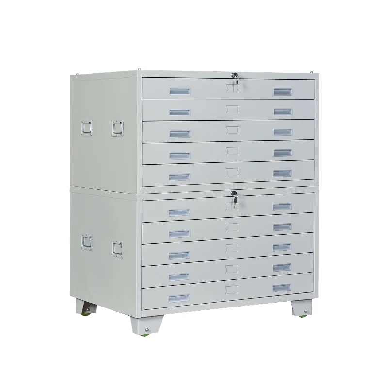 Durable Welding Structure Metal Cabinets, A1 Size, Art Paper, Drawings or Map, Storage Filing