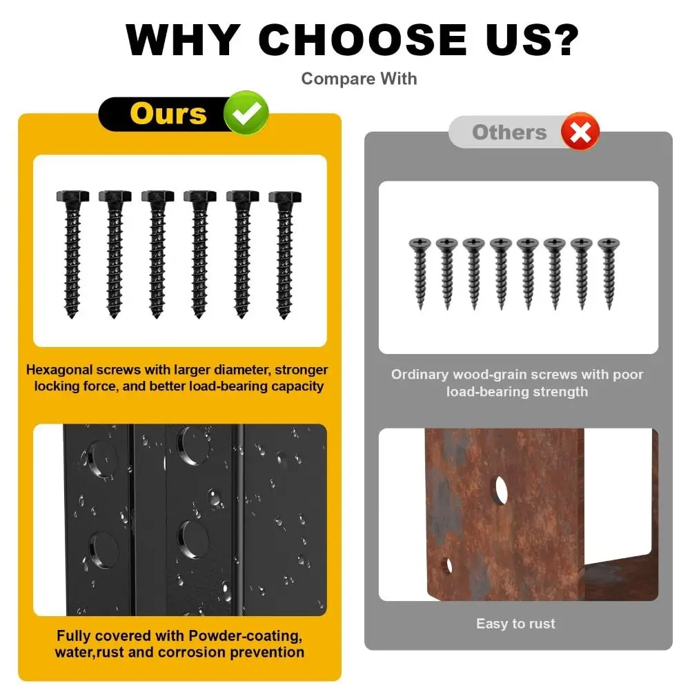 موصلات درابزين سطح شفة مخفية من الفولاذ عالي التحمل، هيكل قوي مطلي بالمسحوق #3