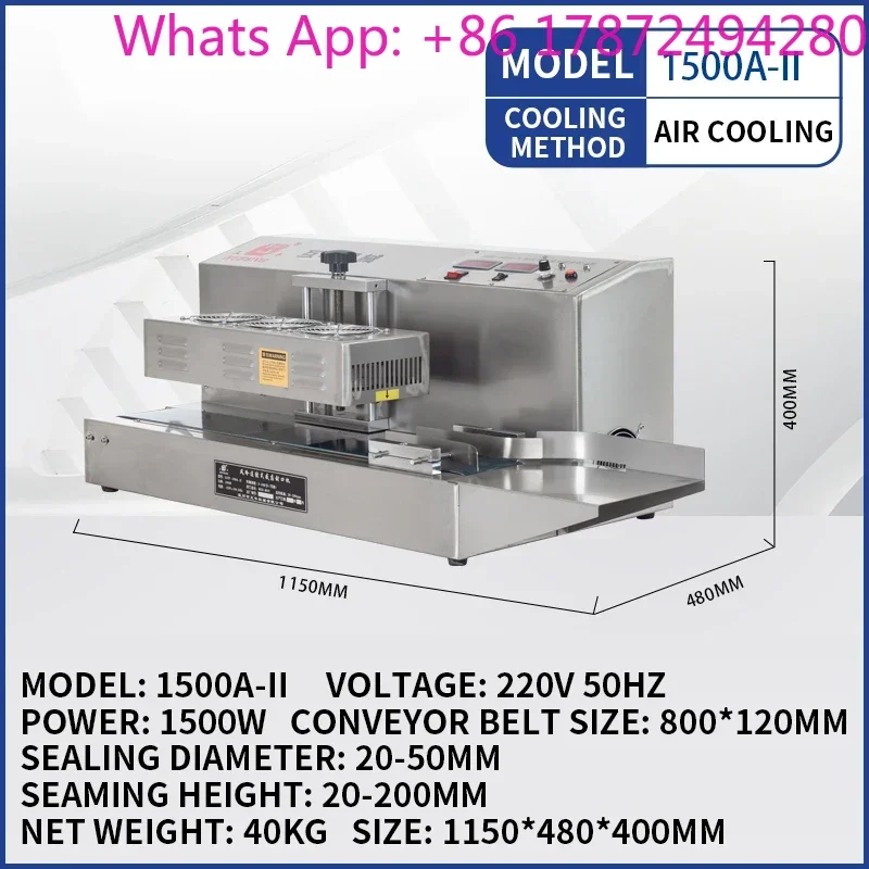 Automatic Electromagnetic Induction Sealing Machine Commercial Continuous Plastic Glass Bottle Aluminum Foil Sealing Machine