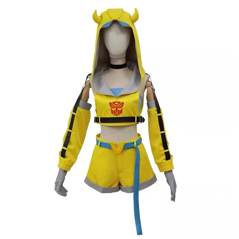 Girl's Third Bomb Bumblebee Cosplay Costume Halloween Carnival Set