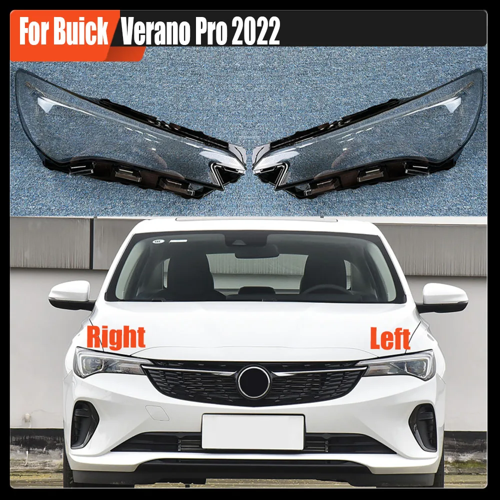 

For Buick Verano Pro 2022 Headlight Lens Cover Transparent Headlamp Shell Plexiglass Replace Original Lampshade