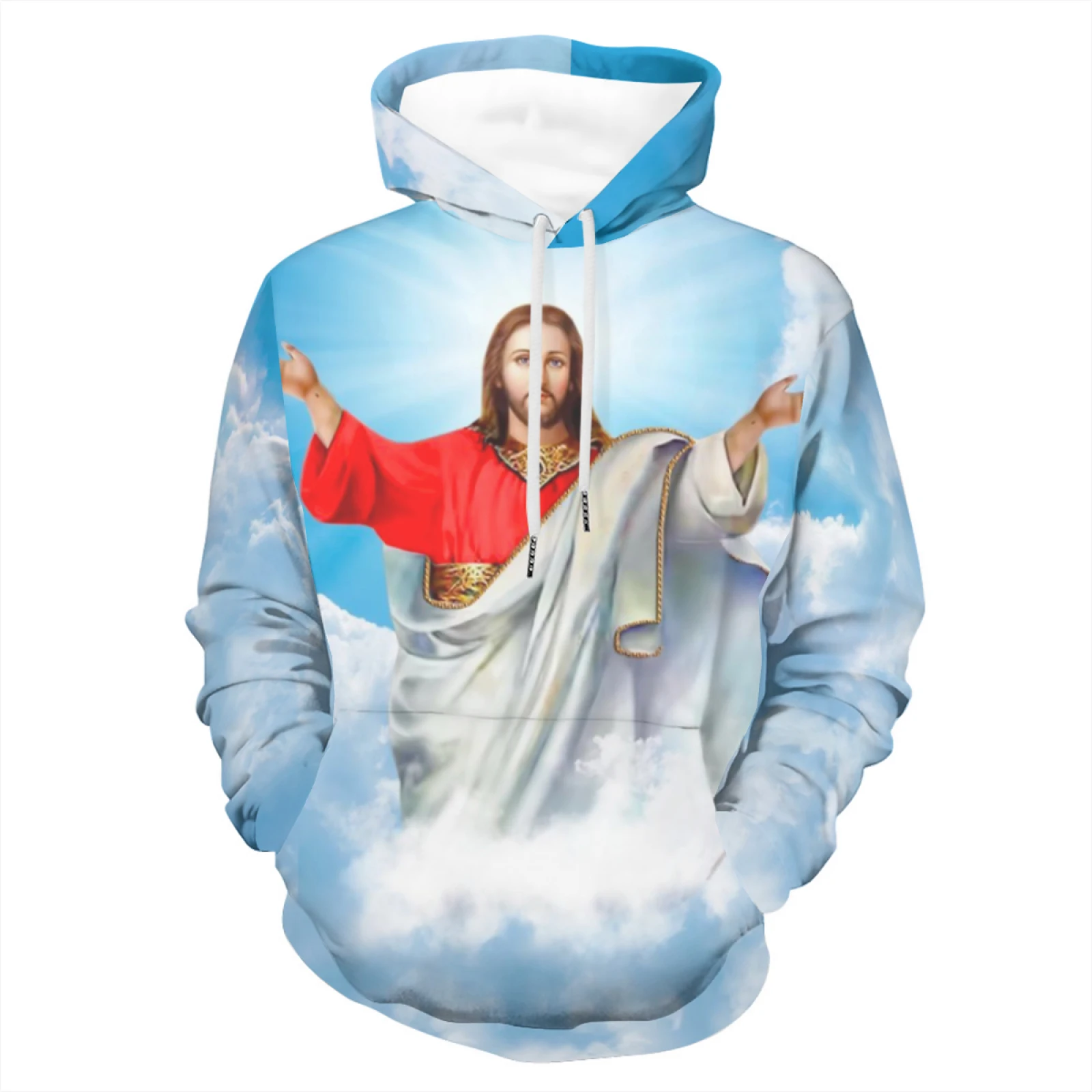 Men And Women Fashion Long Sleeve 3D Printed Hoodies Christian Cross Jesus Graphic Hoodie Sweatshirts Pop Culture Tops Hoody