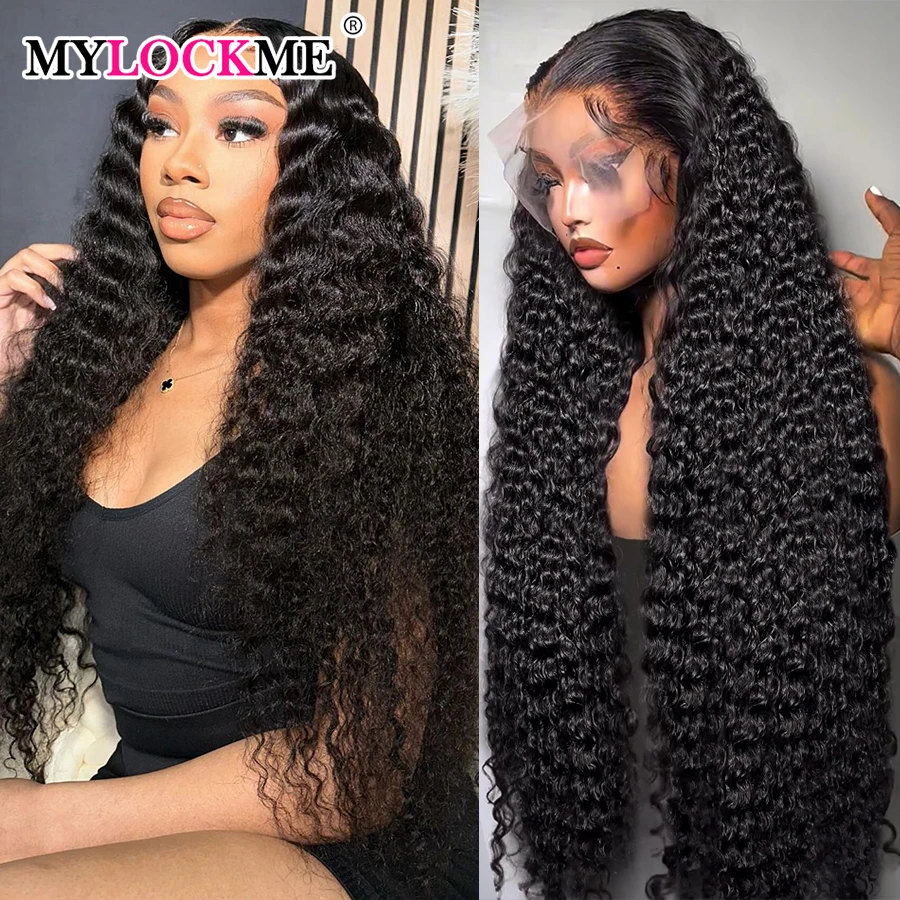 13x4 13x6 Deep Wave Glueless Lace Front Human Hair Wigs Ready To Wear 6x4 5x5Closure Wig Transparent Preplucked Wigs Human Hair