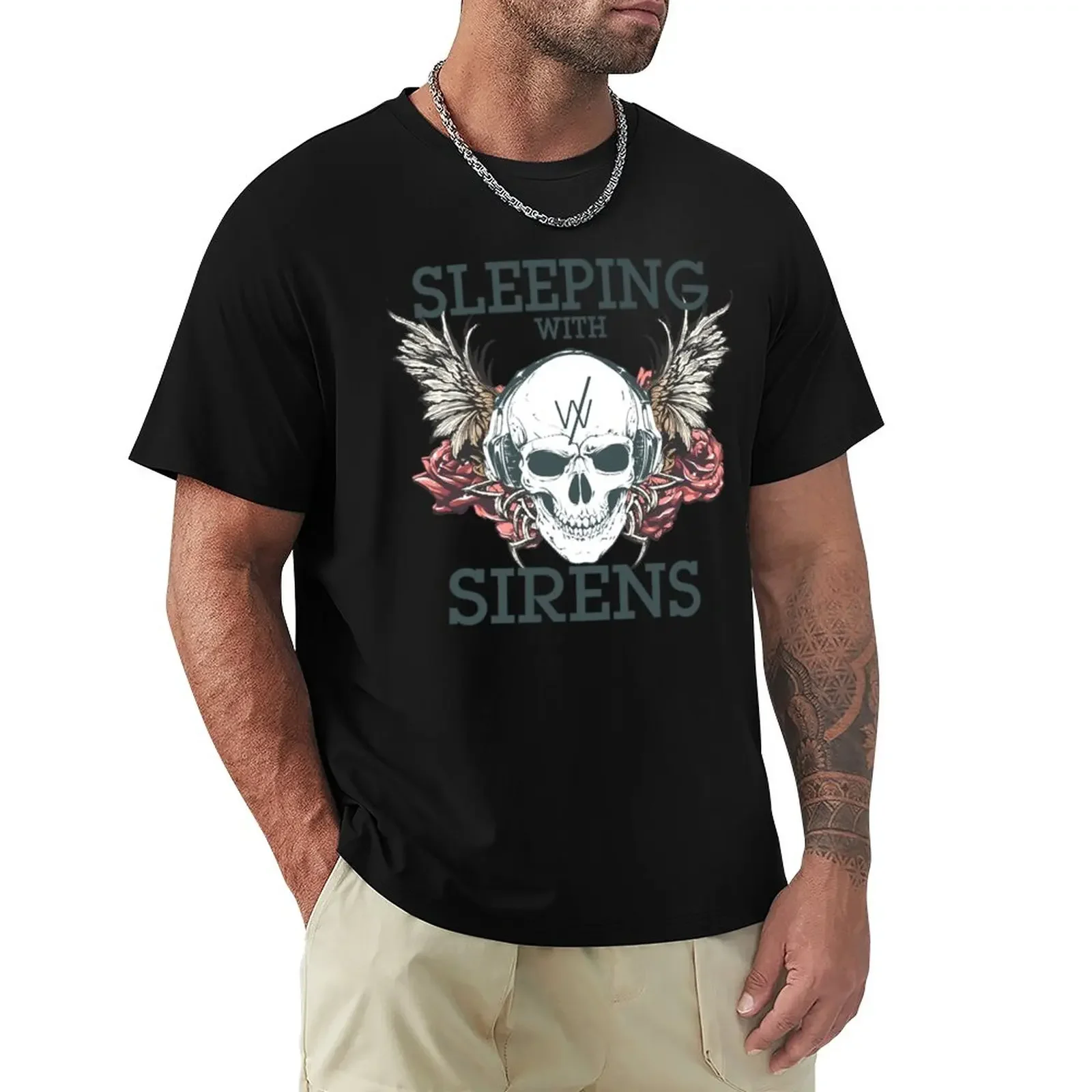 Sleeping With Sirens For Fans T-Shirt customs boys whites slim fit t shirts for men tops Unisex Summer Short Sleeve