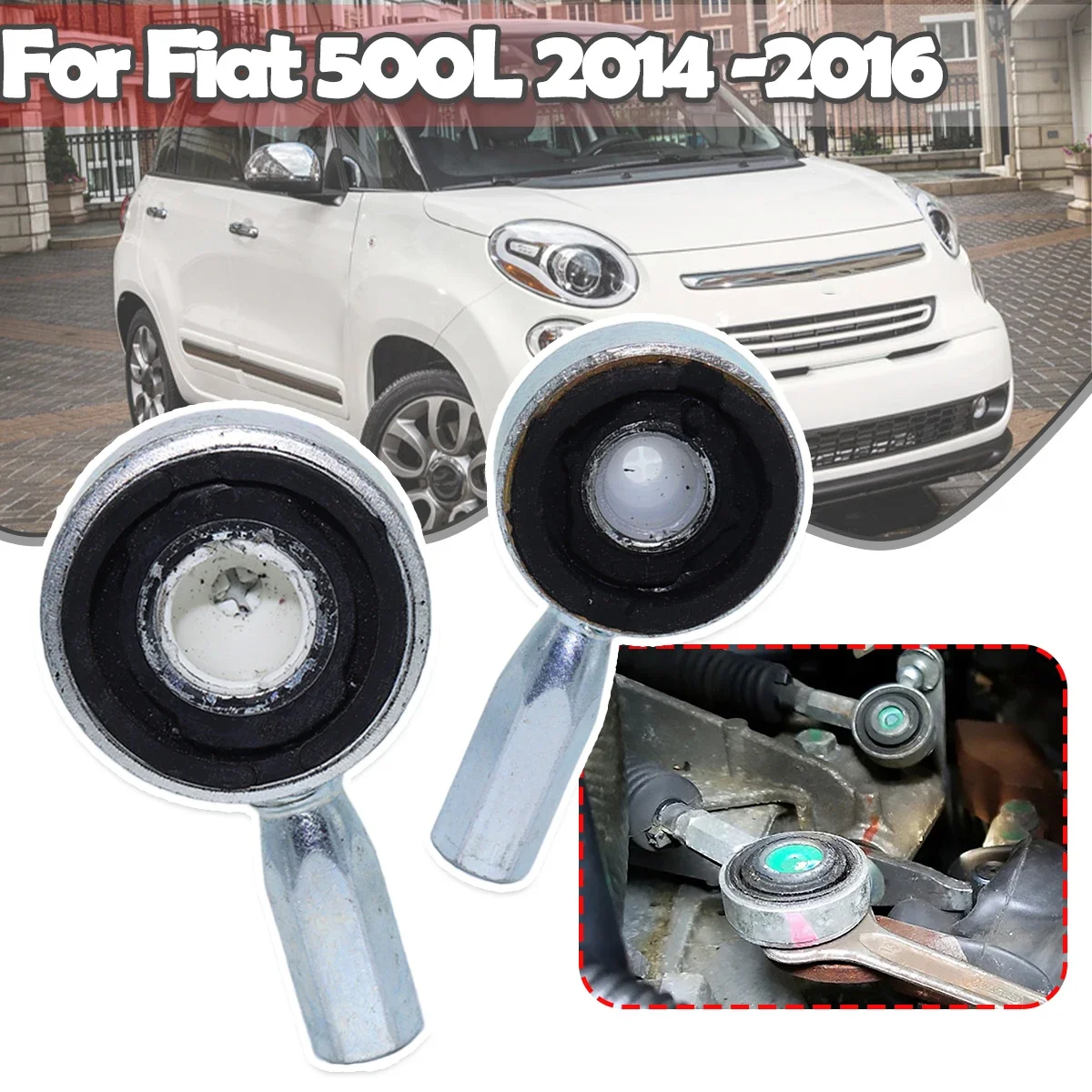 

Manual Gearbox Shift Cable Linkage Bushing For Fiat 500L 2014 2015 2016 Punto Repair Kit Shifter Lever Selector Connect Both End