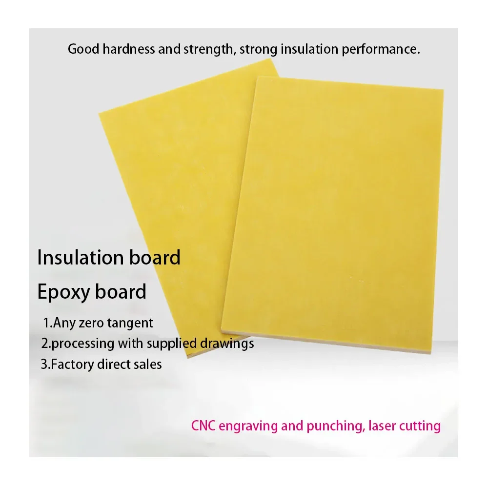 3240 Circuit Insulation Board 100*100MM 100*200MM 200*200MM High Temperature Resistant Fiberglass Insulation Sheet Epoxy Plate
