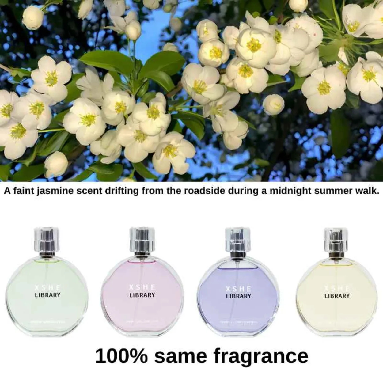 

100ml Green Encounter Long-Lasting Floral-Fruity Fragrance: A High-End Inspired Perfume for Women pink rose Jasmine Osmanthus