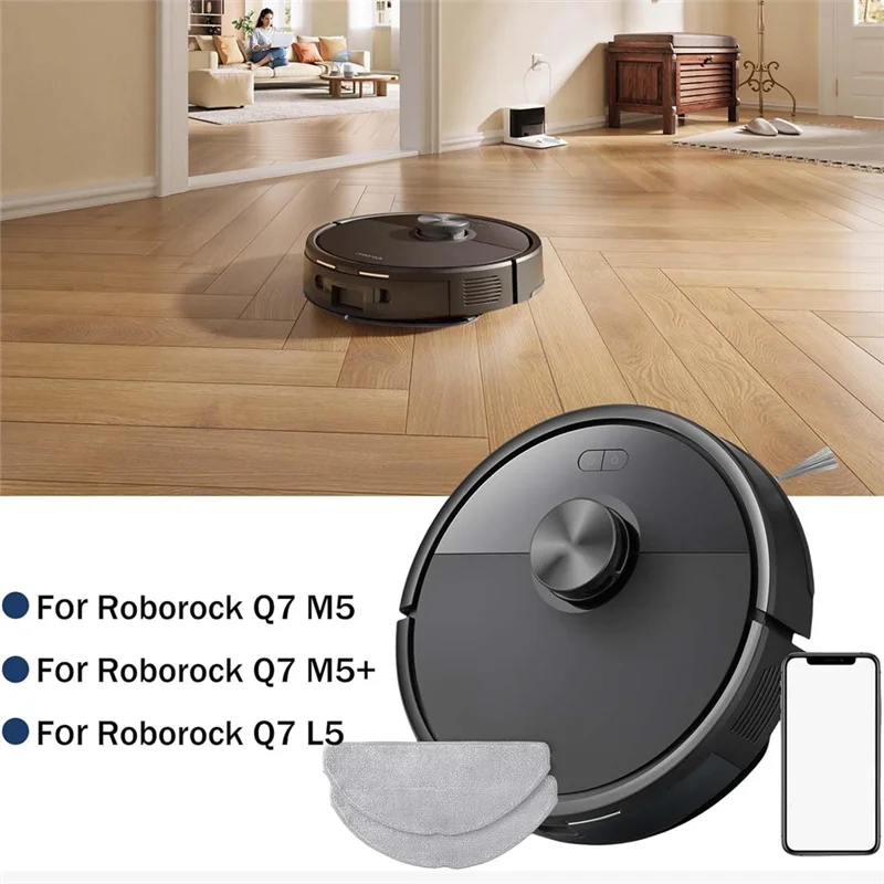 로보락 Q7 M5/ Q7 M5+/ Q7 L5 진공청소기용 A24P 21개 교체 부품 (메인 사이드 브러시, 헤파 필터, 물걸레 패드 포함)