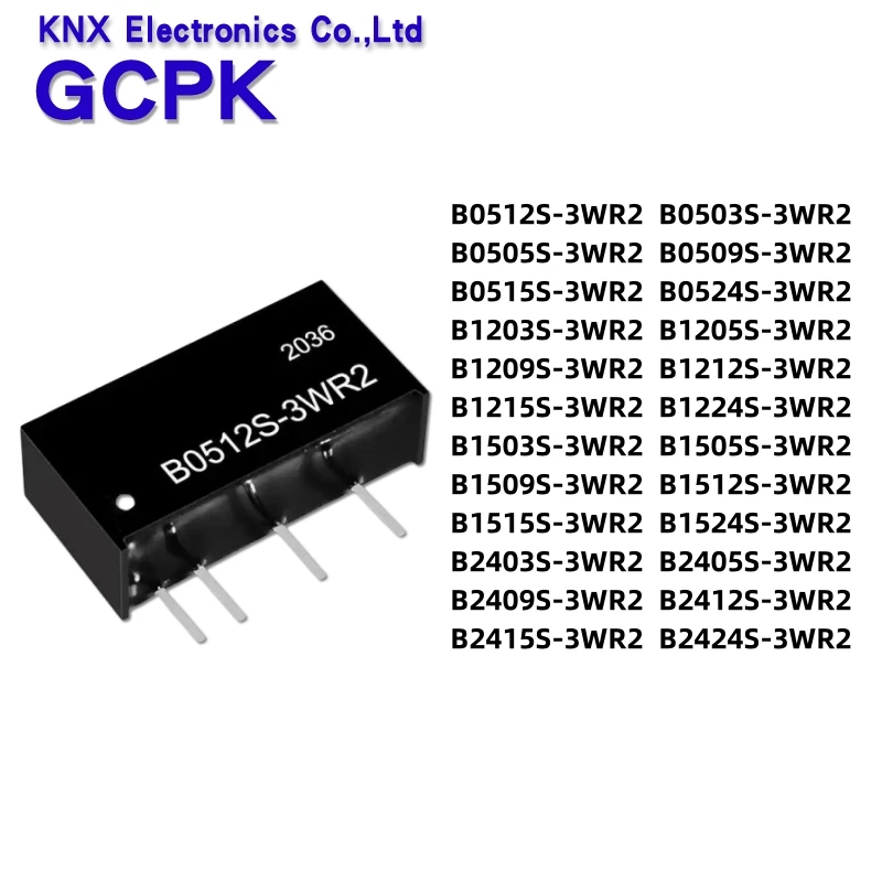 3W B0505S-3WR2 DIP4 SIP4 DC-DC regulated power supply module 12v to 5v brand New Isolating Switching Power Supply