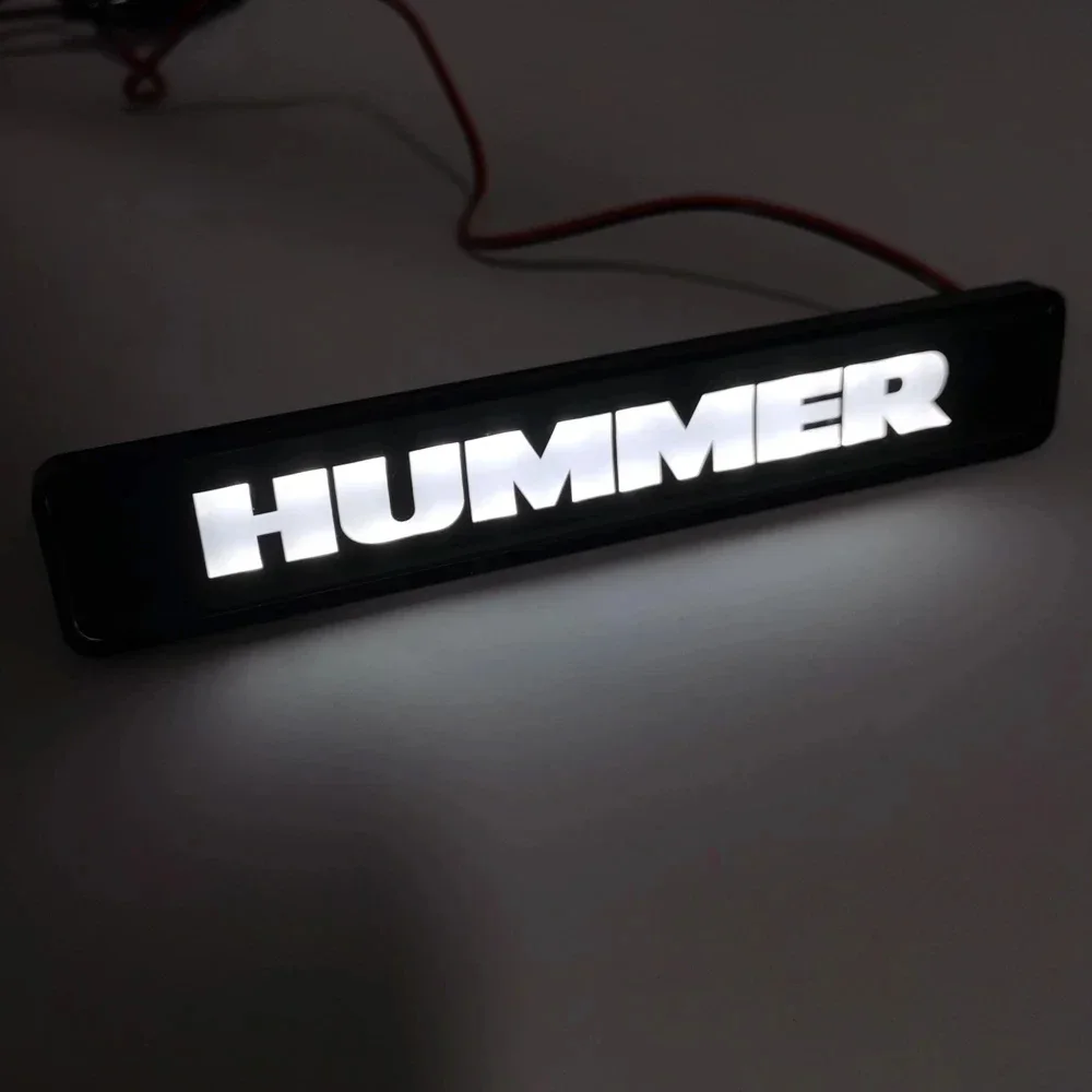 LED Grille Atmosphere Light White Badge Light For HUMMER H1 H2 H3 HX Car Styling HUMMER Grille Light LED Net Decoration Lamp