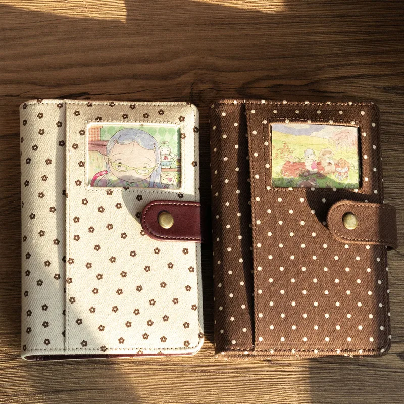 caderno-vintage-a6-com-estampa-de-poa-fichario-diy-de-tecido-Album-de-colecao-de-photocards-diario-agenda-planejador-livro-de-registro-manual-material-de-papelaria