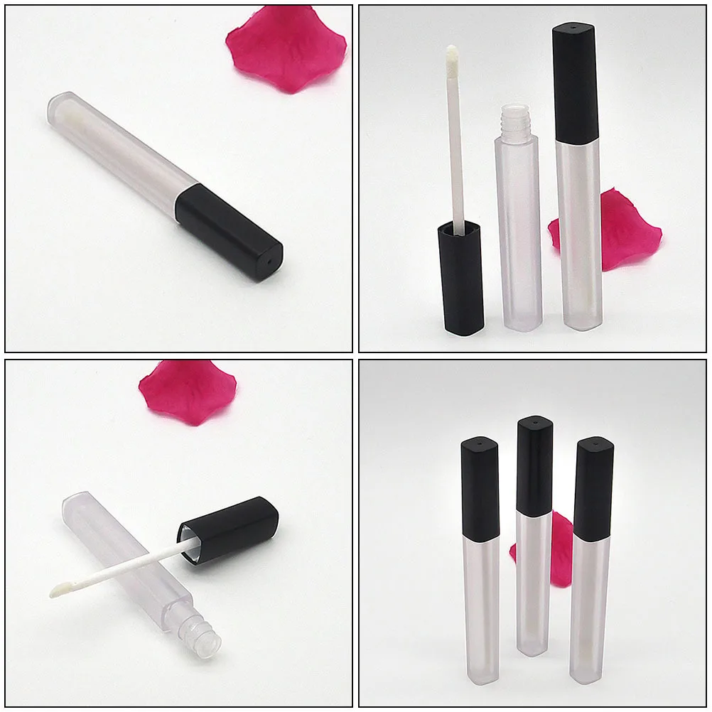 10 pièces Tube de brillant à lèvres vide bouteilles de baume à lèvres conception carrée voyage Portable bouteille de rouge à lèvres bricolage conteneur bouteille de rouge à lèvres