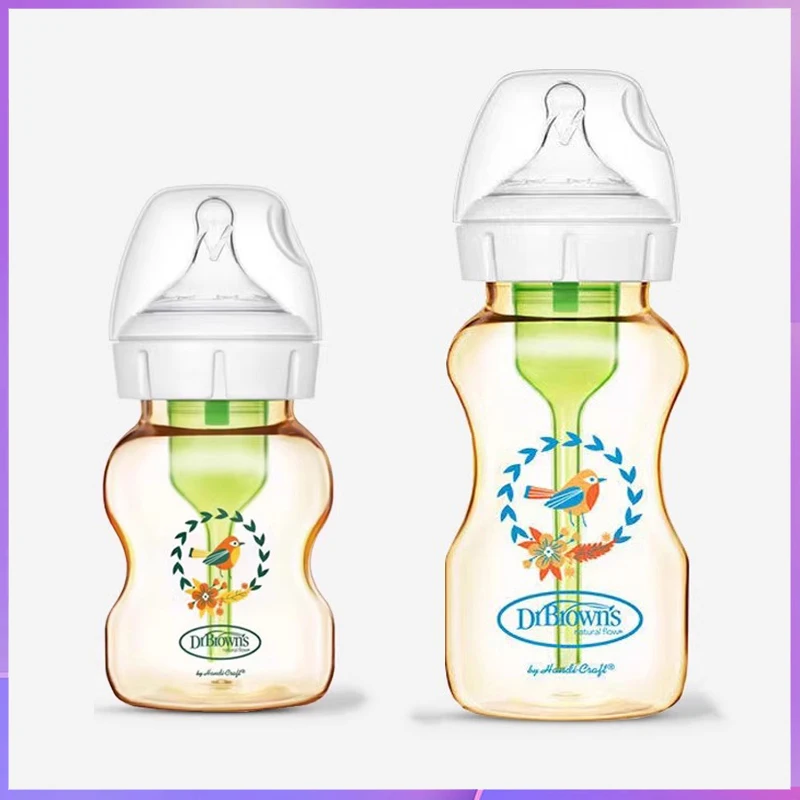 Dr. Brown's newborn PPSU / anti-colic / wide mouth / baby bottle / anti-drop 150ML，270ML baby bottle 